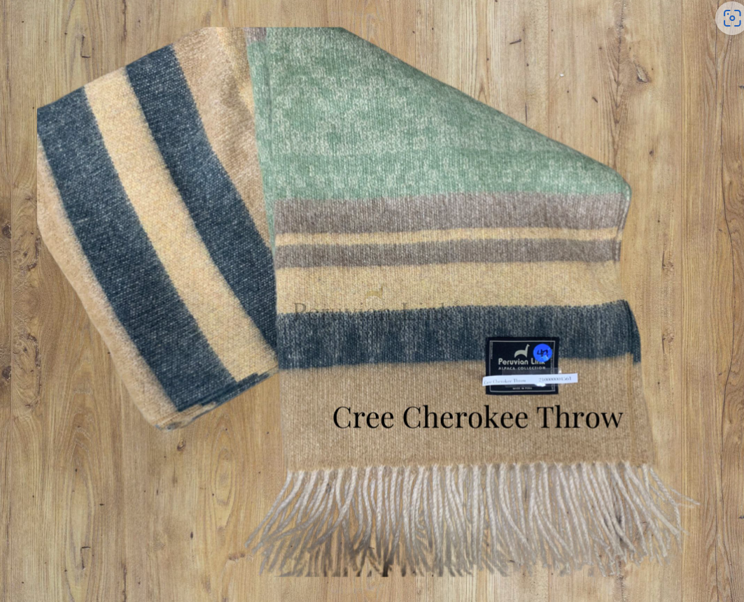 Cherokee Alpaca & Wool Throw Cherokee Alpaca & Wool Throw